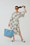 Women's Sea Beach Bag Multicolor Zipperedsoft Handle New Season - 6