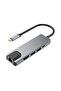 [5 في 1] محول من النوع C إلى HDMI*4 RJ45 3.0USB PD شحن سريع - 4