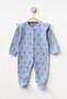 Baby Girl Snap Fastener Patterned Booties Jumpsuit 0 Month 6 Month