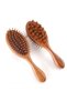 2 in 1 Wooden Double-Sided Brush Scalp Massage and Hair Brush Af-105 Meridian Comb - 5