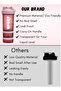 Protein Shaker Bottle Portable Supplement Mixer Cup with Powder Storage for Running Cycling Fi - 3