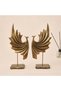 Deco Dragon 2'li Dekor - Gold - 32 cm - 2
