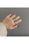 Set of 3 Adjustable Metal Gothic Rings - 3