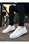 Lace-Up Men's Sports Shoes White (White Sole) - 2