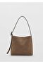 Suede Leather Shopper Bag - 3
