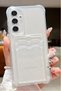 Galaxy A24 Case with Camera Protection and Corner Protection, Shock Absorbing Cover with Card Holder and Wallet on the Back - 4