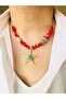 Natural Stone and Coral Special Design Star Necklace 48 cm - 5