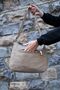 Women's Water Resistant Fabric 5 Compartment Cross Strap Beige School Travel and Shoulder Bag - 8