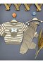 Baby Girl Striped Printed Cotton 2-Piece Set - 5