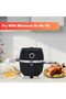 3.2 L Air Fryer, 1300W, 8 Presets, Manual Control, Oil-Free Cooking, Adjustable Temp (80-200° - 4