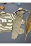 Baby Girl Striped Printed Cotton 2-Piece Set - 4