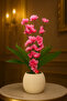 40cm Potted Artificial Flower Decorative Table Balcony Flower with Natural Stone Moss Table Top Decoration 40cm