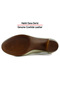 Madre Beige Genuine Calfskin Vintage Patterned Thick Heeled Daily Classic Shoes - 6
