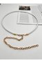 Gold Detailed Rope Belt Chain Belt Dress Belt Shirt Belt Coat Belt Waist Belt Body Belt