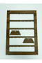 Jewelry Earring Stand Laser Cut Wooden Stand / 5-Section Rectangular Stand - 3