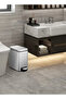 Stella Slim 10l Pedal Trash Bin – Brushed Stainless Steel, Soft-close, Fingerprint-resistant - 2