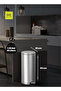 Eva Series | 30l Brushed Stainless Steel Pedal Trash Bin | Soft-closing & Fingerprint-resistant - 3