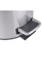 12l Stainless Steel Trash Bin – Medium Dome-lid Pedal Bin For Bathroom Or Kitchen Bin - 4