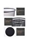 Mesh Wastebasket Trash Can – Silver & Black Steel Round Bin For Office, Home, Bathroom - 6