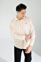Summer Half Oversize Men's Shirt -801- Beige - 8