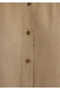 Linen Blend Khaki Tencel Shirt Loose Fit / Relaxed Fit 1211046-70361 - 7