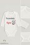 Aunt's Lamb Written Baby Bodysuit 100% Cotton Unisex Long Sleeve Bodysuit 0-24 Months Snap Fastener Baby Bodysuit - 2