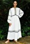 White Morocco Linen Dress - 7