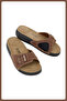 Women's Tan Orthopedic Slippers Hallux Heel Spur Bone Protrusion Supported Comfortable Daily Wear - 2