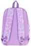 Soft Floral Girl's Three Compartment Purple Floral School Backpack - K1793 - 2