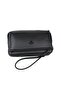 Men's Black Handbag Wristlet Belted Portfolio Bag Handbag - 6
