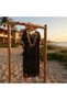 Women's Black Neon Wrapped Pareo Beach Dress
