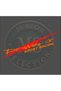 Power's Sport Racing Sticker 30X5.5 Cm. In Black, White, Orange, Red, Green, Hologram Colors