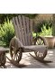 Rocking Adirondack Chairs 2 pcs Solid Wood Fir