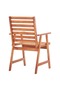 Outdoor Dining Chairs 2 pcs Solid Acacia Wood - 5
