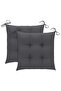 Garden Chairs with Cushions 2 pcs Grey Solid Acacia Wood - 8