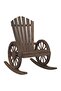 Rocking Adirondack Chairs 2 pcs Solid Wood Fir - 2