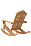 Adirondack Rocking Chair with Cushions Solid Wood Acacia - 4