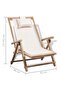 Outdoor Deck Chair Bamboo - 3