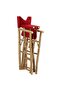 Folding Director's Chairs 2 pcs Red Bamboo and Fabric - 6