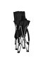 Folding Beach Chairs 2 pcs Black Fabric - 6