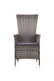 Outdoor Chairs 2 pcs with Cushions Poly Rattan Grey - 5