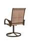 Garden Swivel Chairs 2 pcs Textilene and Steel Brown - 5