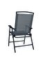 Folding Garden Chairs 2 pcs Texilene Grey - 5