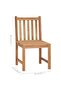 Garden Chairs 6 pcs with Cushions Solid Teak Wood - 3