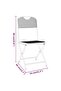Folding Garden Chairs 4 pcs Expanded Metal Mesh Anthracite - 3