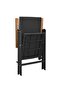 Stackable Garden Chairs 2 pcs Poly Rattan Black - 5