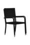 Garden Dining Chair | Set of 2 | Black | PE rattan, steel | Standard - 4