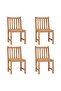 Garden Chairs 4 pcs Solid Teak Wood