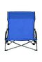 Folding Beach Chairs 2 pcs Blue Fabric - 2