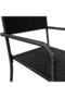 Garden Dining Chair | Set of 4 | Black | PE rattan, steel | Medium - 5